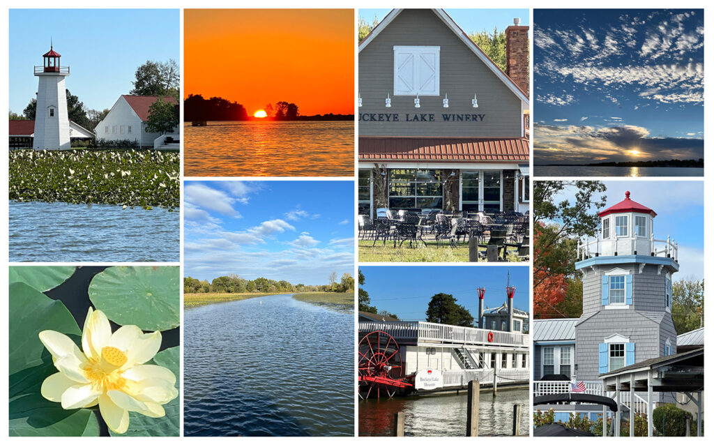 lighthouses, sunsets, winery, water lilies, paddle boat, Buckeye Lake museum